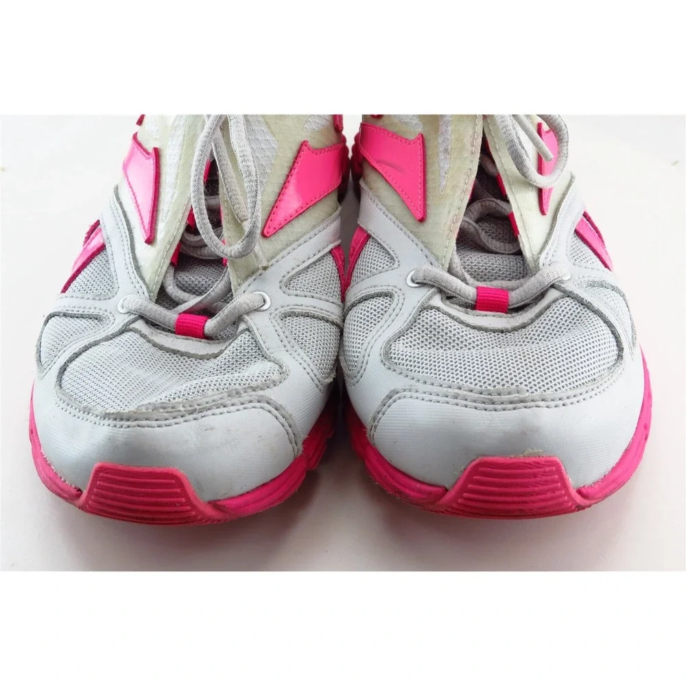 Reebok Girls' Running Shoes Size 7 Gray‎ Pink Synthetic Lightweight Comfort Fit